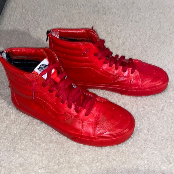 Vans Other - Vans old skool- triple red custom Mens 8.5